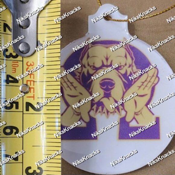 Purple and Gold Holiday Ornament Set – Boots, Bruhs & Iconic Phrase - Picture 10 of 13